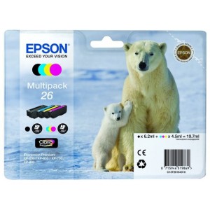 Epson T2616 Pack 4 Cartouches 26 - Ours Polaire 