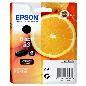 Cartouche encre Epson T3331 Noire - Oranges