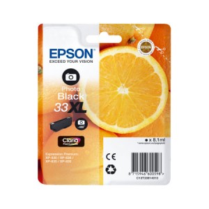Cartouche encre Epson T3361 Noire Photo XL  - Oranges