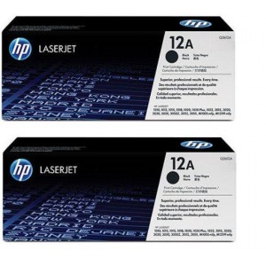 Pack de 2 Cartouches Laser HP 12A / Q2612A