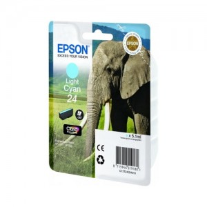 Cartouche encre Epson Cyan clair 24 elephant