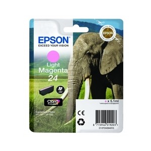 Cartouche encre Epson magenta claire 24 elephant