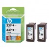 Pack 2 Cartouches encre HP C9504EE N°339 Noire